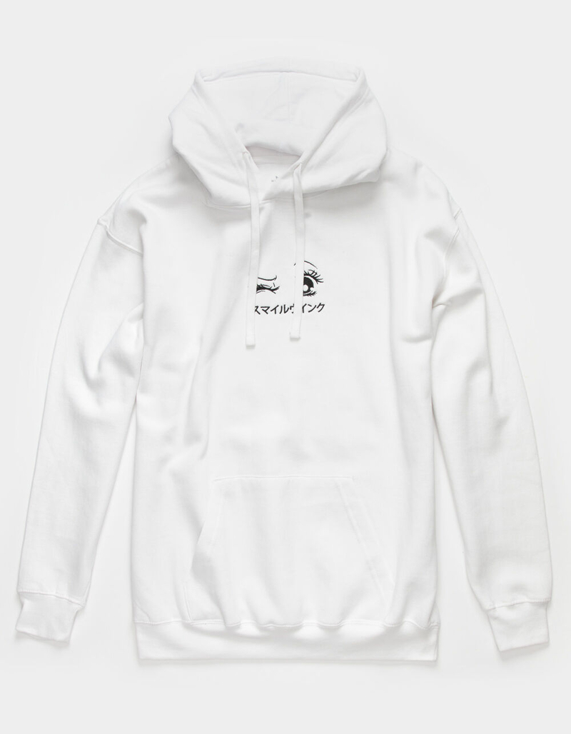 BLUE CROWN Anime Wink Mens Hoodie image number 0