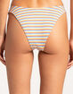 RSQ Womens Textured Stripe High Leg Cheeky Bikini Bottoms image number 4