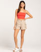 RSQ Womens Mid Length Cargo Shorts image number 5