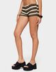EDIKTED Elita Striped Textured Knit Shorts image number 2