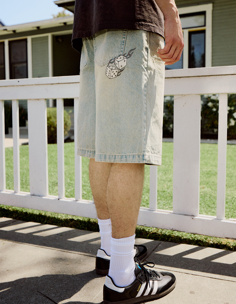 RSQ Mens Embroidered Jorts image number 0