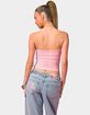 EDIKTED Barbie&trade; Curved U Strapless Top image number 3