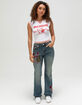 TRUE RELIGION Ribbed World Tour Notch Womens Baby Tee image number 2
