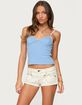 EDIKTED Cosette Pointelle Cupped Tank Top image number 1