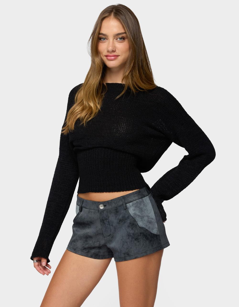 EDIKTED Tezi Boat Neck Light Knit Top image number 0