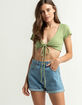 ABRAND Jeans A High Relaxed Womens Denim Shorts image number 4