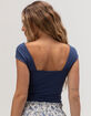 FULL TILT Bow Cinch Womens Top image number 4