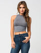 BOZZOLO Mock Neck Womens Crop Top image number 1