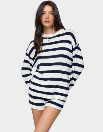 EDIKTED Amaris Oversized Striped Knit Sweater Primary Image