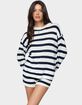 EDIKTED Amaris Oversized Striped Knit Sweater image number 1