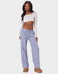 EDIKTED Olivia Striped Loose Fit Pants image number 5