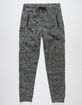 BURNSIDE Zip Pocket Heather Black Mens Jogger Pants image number 1