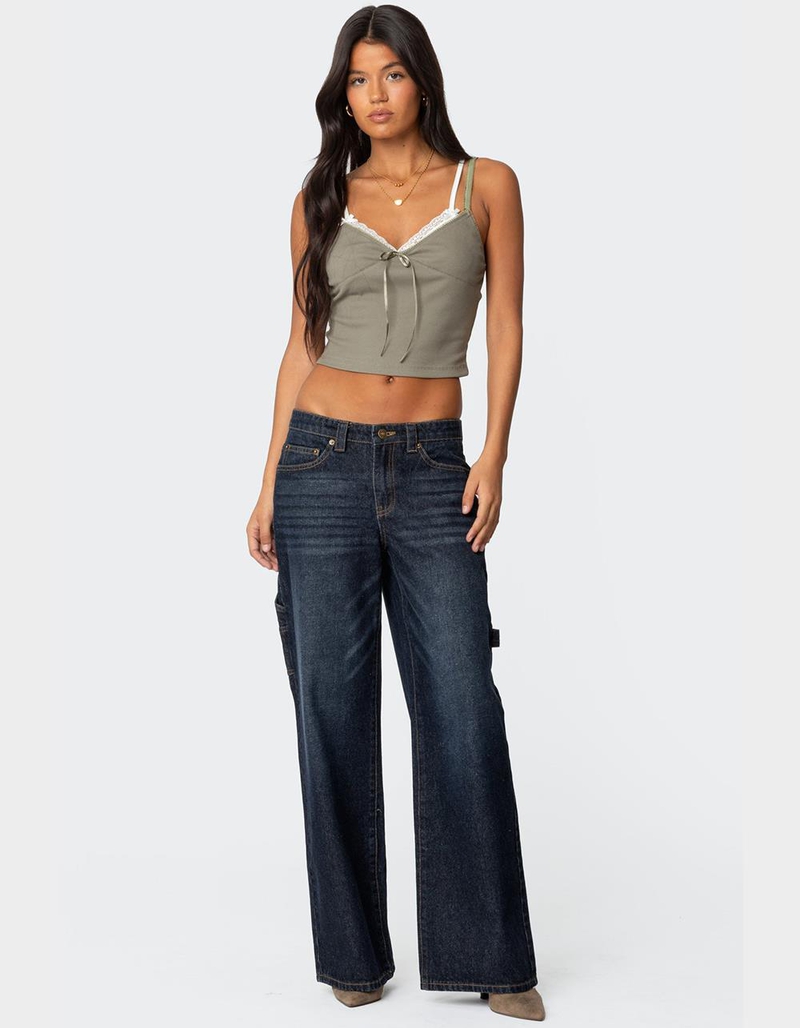 EDIKTED Lacey Layered Tank Top image number 1