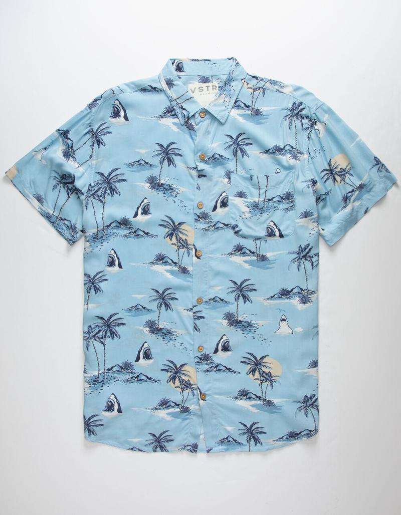 VSTR Shark Island Mens Button Up Shirt image number 0