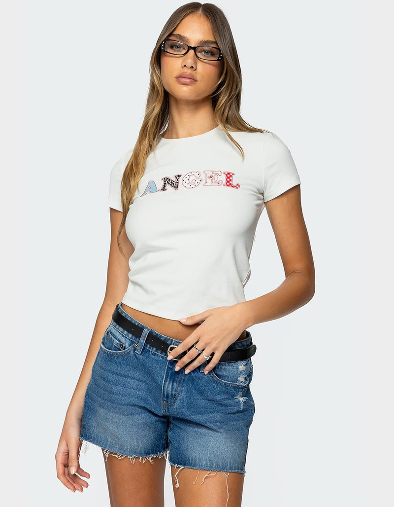 EDIKTED Angel Patch Tee image number 0