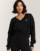 NIKE Sportswear Phoenix Fleece Womens Cropped V-Neck Sweatshirt image number 5