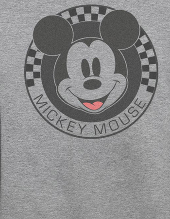 DISNEY Mickey Mouse Checkered Unisex Crewneck Sweatshirt Alternative Image
