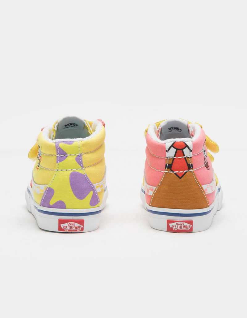 VANS x SpongeBob SquarePants Sk8 Mid V Toddler Shoes image number 3