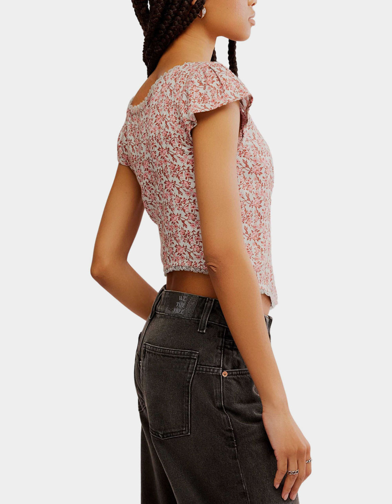 FREE PEOPLE Faye Womens Printed Top image number 2