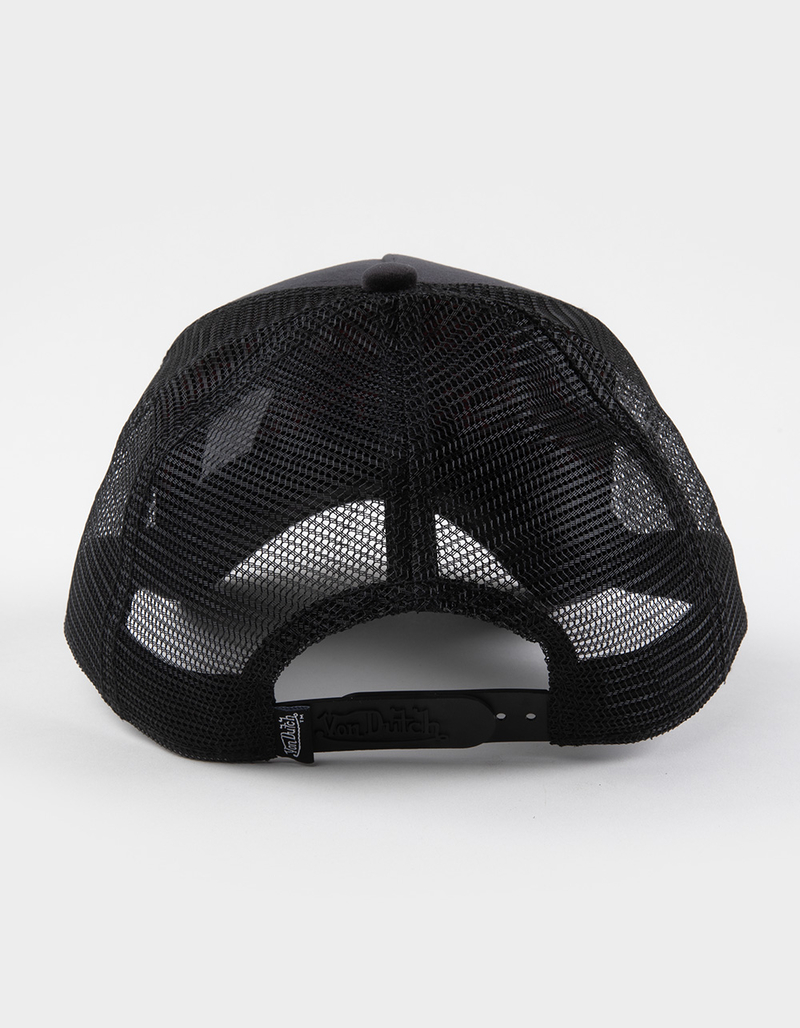 VON DUTCH Black Velvet Trucker Hat image number 3