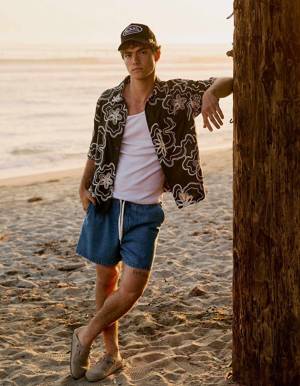 RSQ Mens Pull On Denim Shorts - MED STONE | Tillys