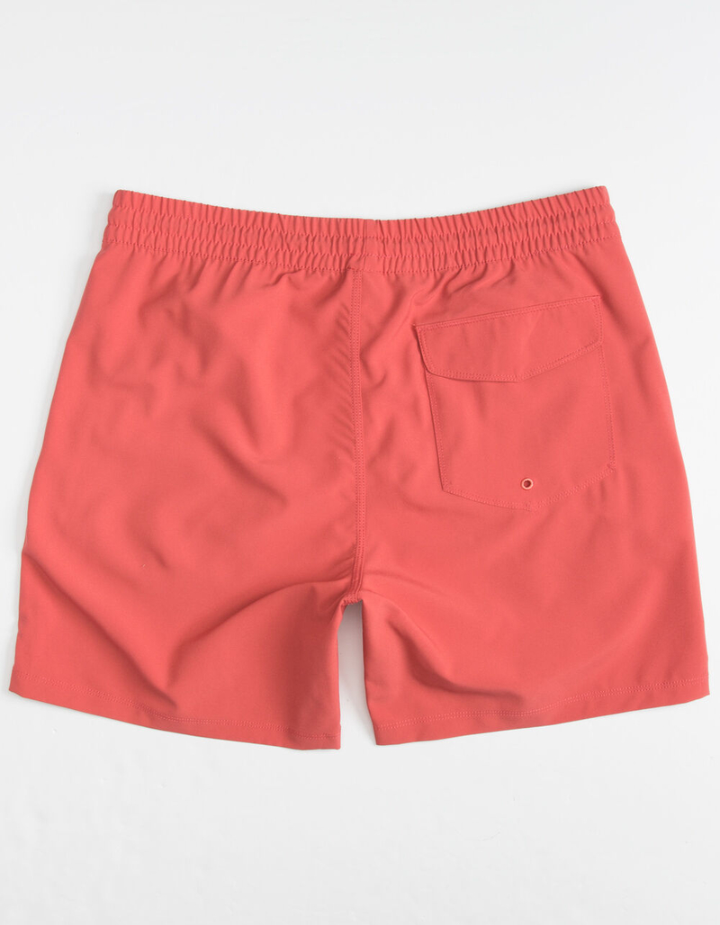 HURLEY One And Only Mens Red Volley Shorts image number 1