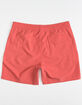 HURLEY One And Only Mens Red Volley Shorts image number 2