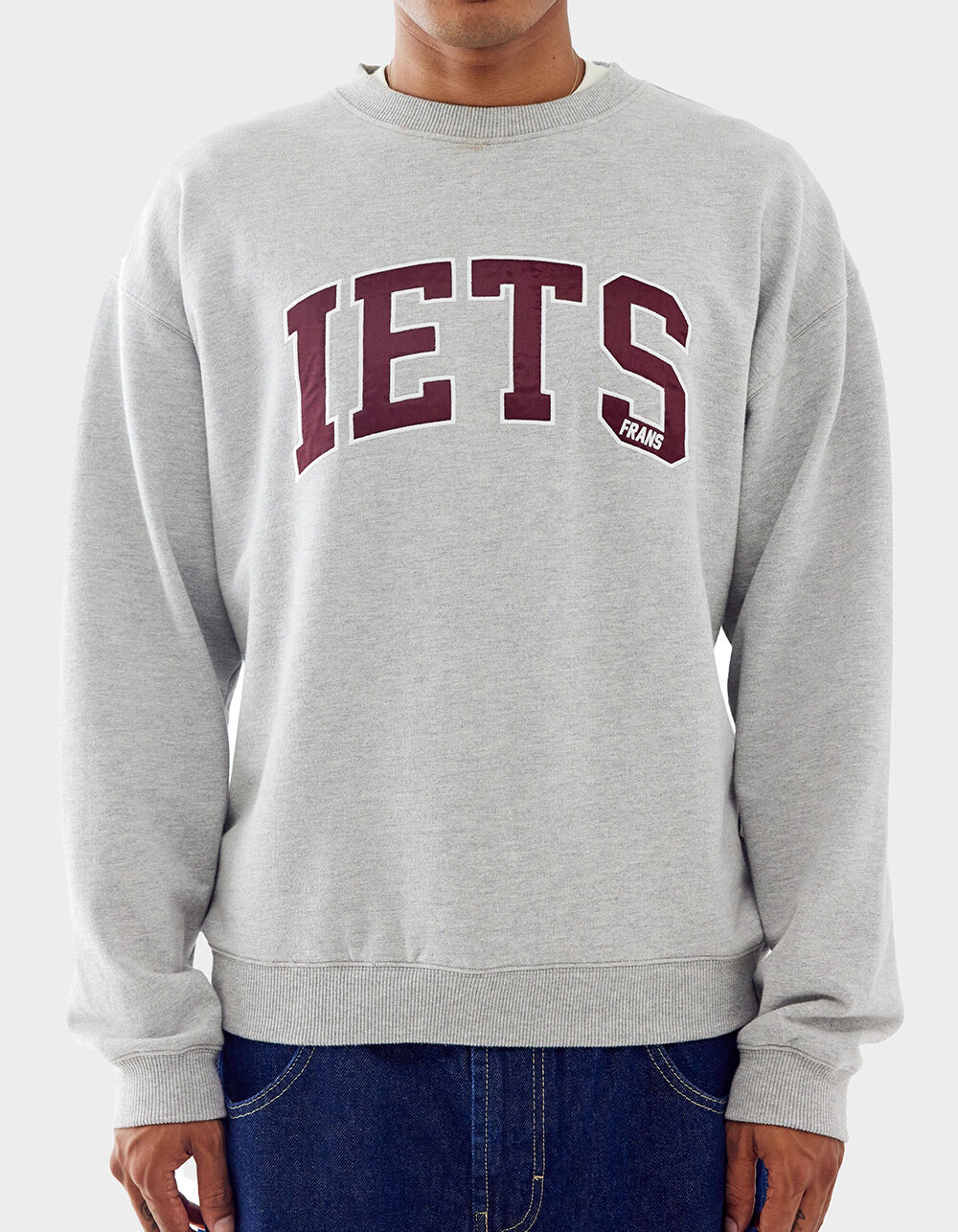 IETS FRANS Collegiate Mens Crewneck Sweatshirt - HEATHER GRAY | Tillys