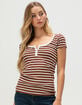 RSQ Womens Henley Top image number 1