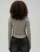 BDG Urban Outfitters Drake Henley Womens Long Sleeve Top image number 4