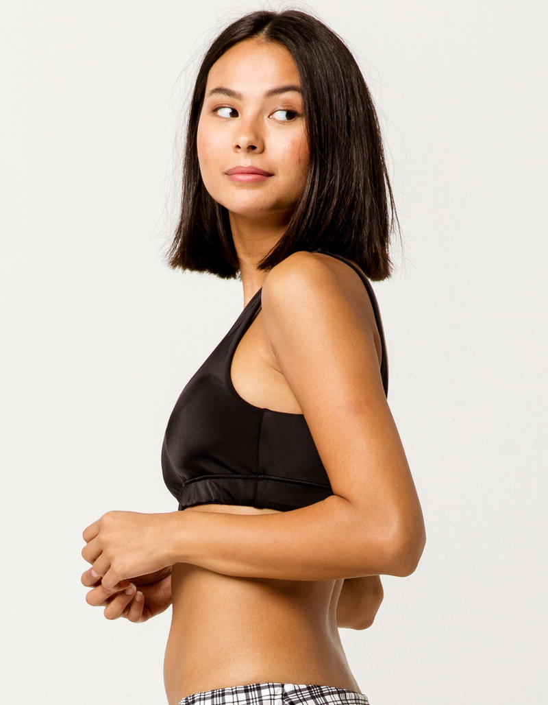RVCA Solid Tank Black Bikini Top image number 1