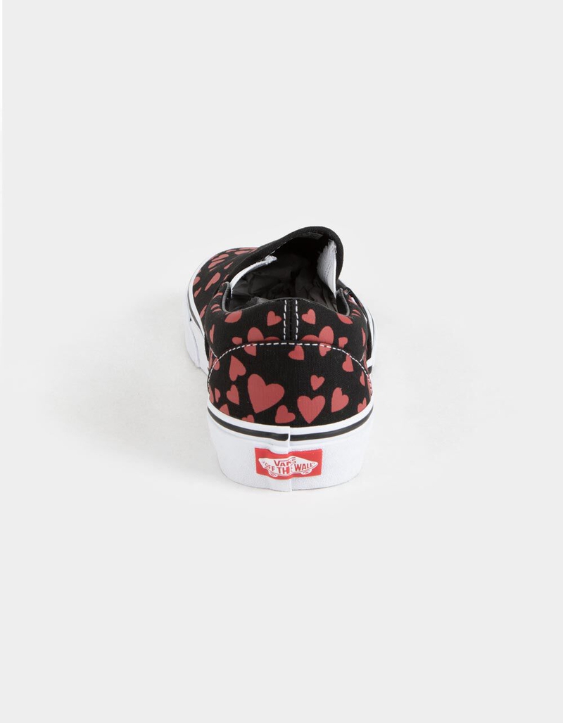 VANS Valentines Hearts Classic Slip-On Womens Shoes image number 4