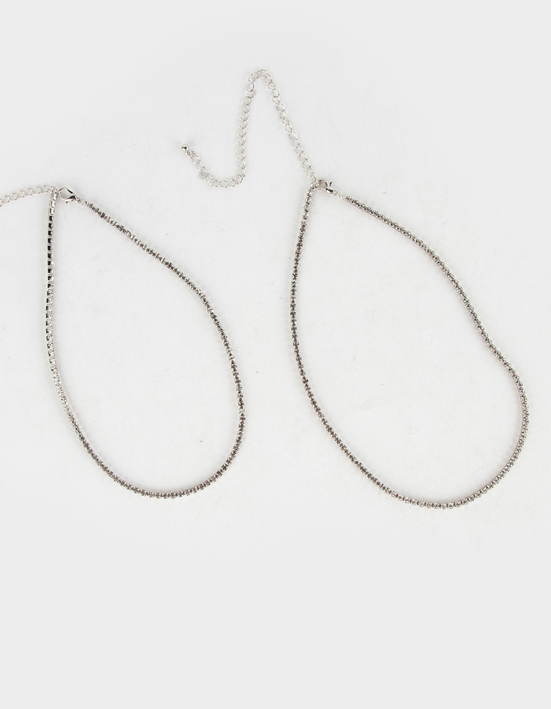 RSQ 2 Pack Rhinestone Necklace image number 3