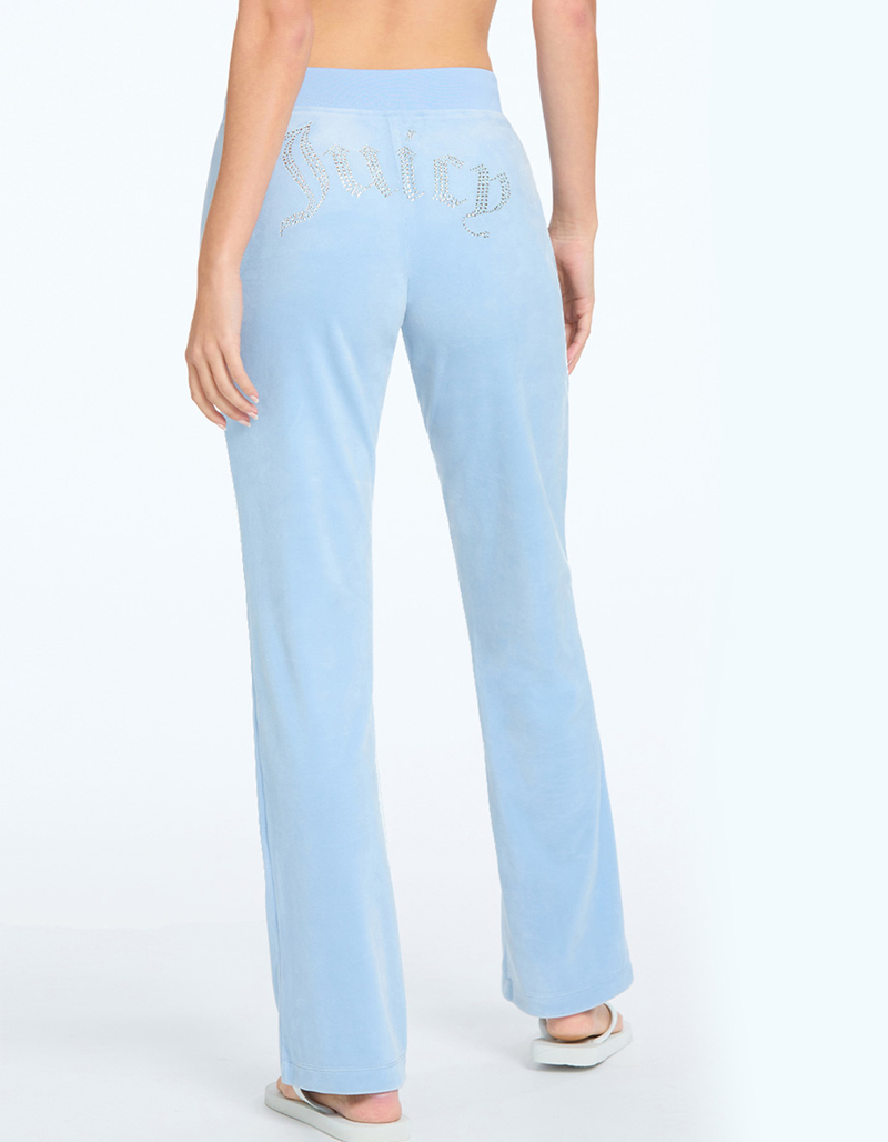JUICY COUTURE OG Big Bling Womens Velour Track Pants image number 1