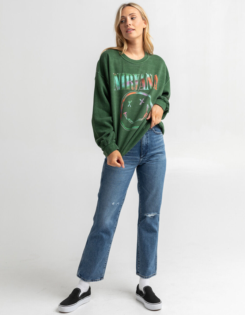 NIRVANA Womens Crewneck Sweatshirt image number 3