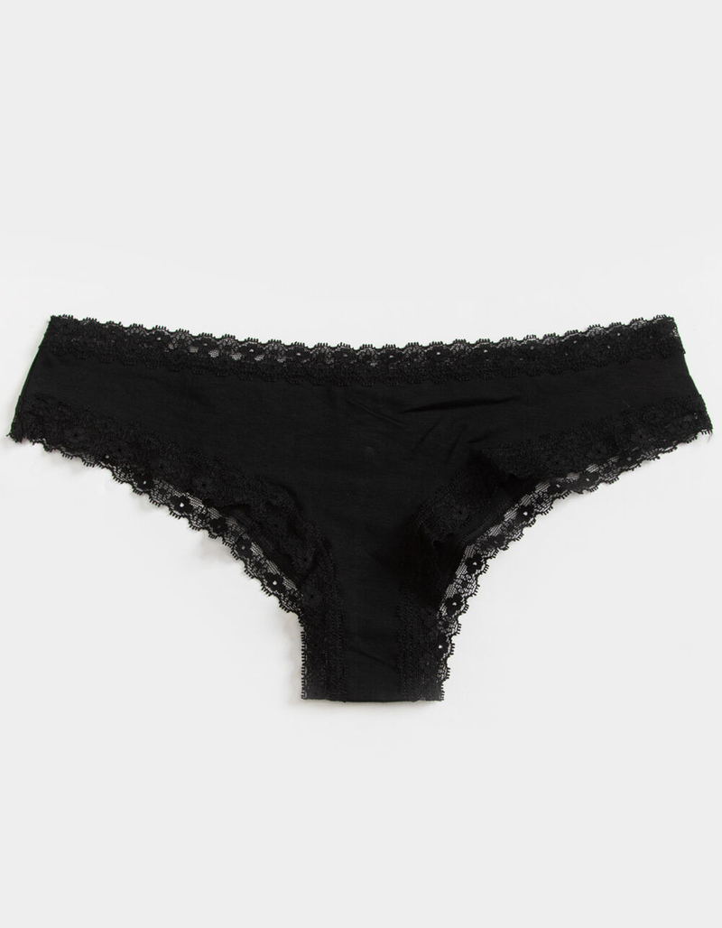 FULL TILT Lace Trim Cheeky Boyshorts image number 0