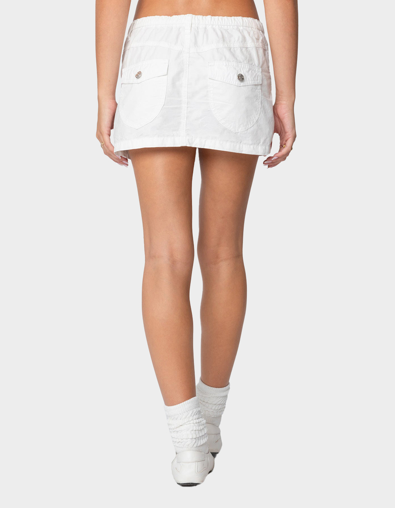 EDIKTED Crinkle Cargo Mini Skirt image number 4