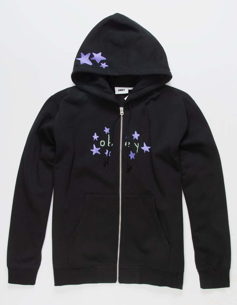 OBEY Gaze Mens Zip-Up Hoodie image number 0