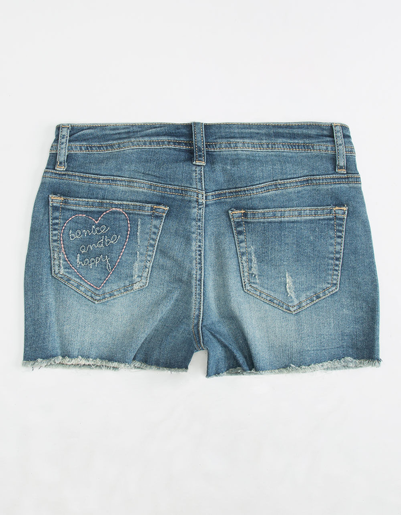 VANILLA STAR PREMIUM Embroidered Girls Denim Shorts image number 1