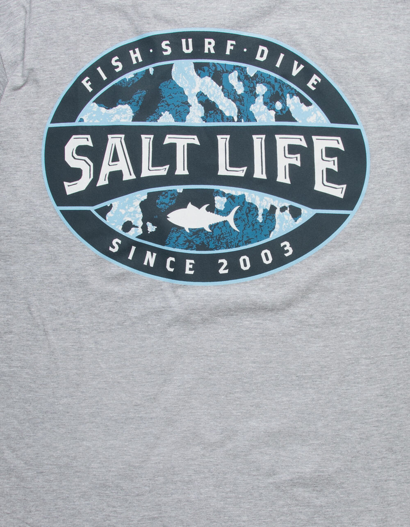 SALT LIFE Atlas Badge Mens Tee HEATHER Tillys