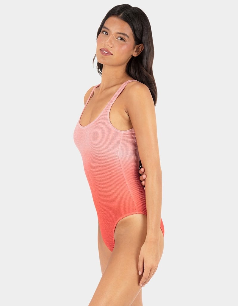 HURLEY Ombre Scrunch Moderate One Piece Swimsuit image number 2