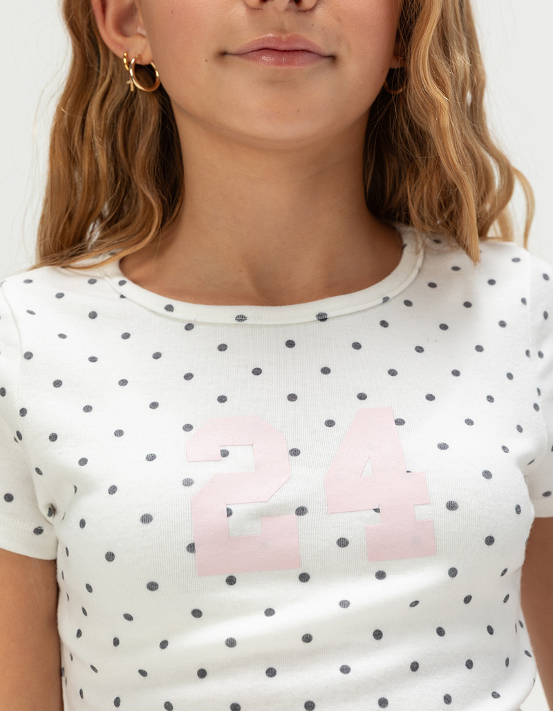 FULL TILT Allover Dot 24 Girls Tee image number 2