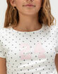 FULL TILT Allover Dot 24 Girls Tee image number 3