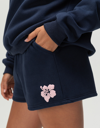 FULL TILT Hibiscus Womens Fleece Shorts Alternative Image