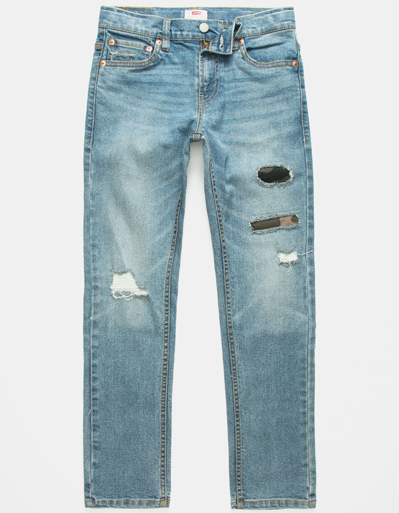 LEVI'S 502 Regular Taper Fit Boys Ripped Jeans image number 0