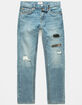 LEVI'S 502 Regular Taper Fit Boys Ripped Jeans image number 1