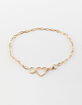 FULL TILT Heart Chain Gold Necklace image number 1