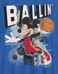DISNEY Mickey Mouse Ballin' Unisex Kids Tee image number 2