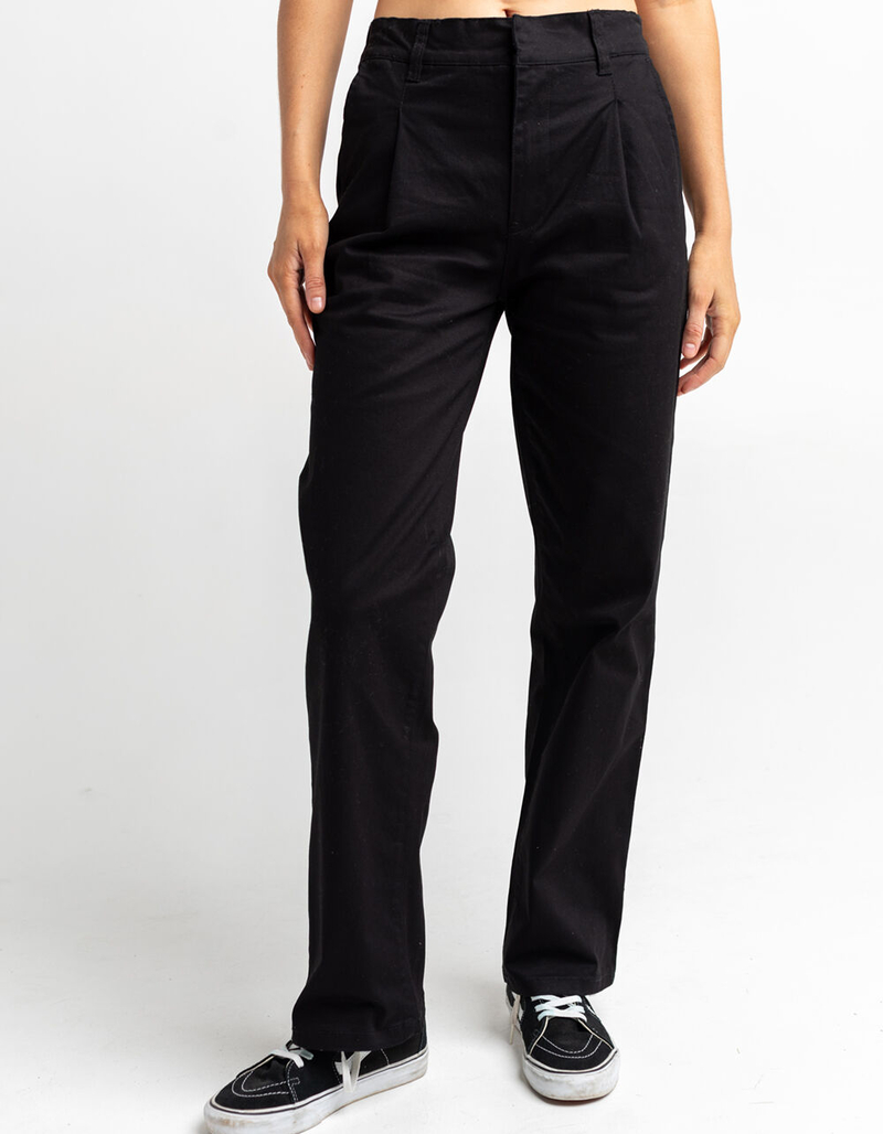 SKY AND SPARROW Womens Pleated Work Pants image number 1