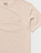 RSQ Mens Dusty Pink Tall Pocket Tee image number 2